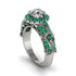 Exclusive Halo Diamond Milgrain Engagement Ring - Kendra No. 18 image 1