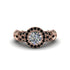 Exclusive Halo Diamond Milgrain Engagement Ring - Kendra No. 32 image 2