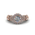 Exclusive Halo Diamond Milgrain Engagement Ring - Kendra No. 2 image 2