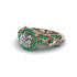 Exclusive Halo Diamond Milgrain Engagement Ring - Kendra No. 17 image 3