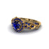 Exclusive Halo Sapphire Milgrain Engagement Ring - Kendra No. 73 image 3