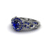 Exclusive Halo Sapphire Milgrain Engagement Ring - Kendra No. 75 image 3