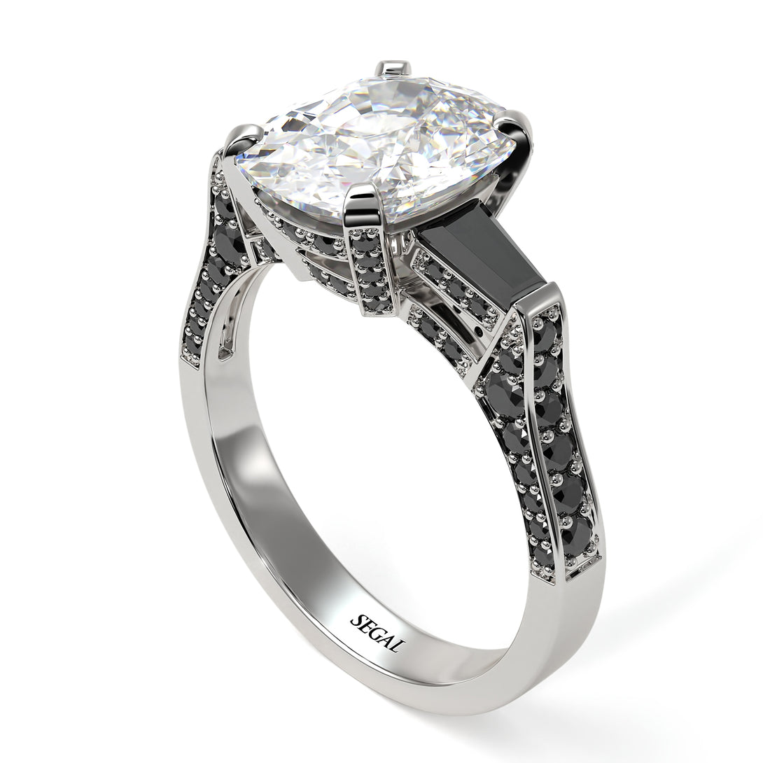 Exclusive Handmade Diamond Geometrical Engagement Ring - Yolanda No. 33