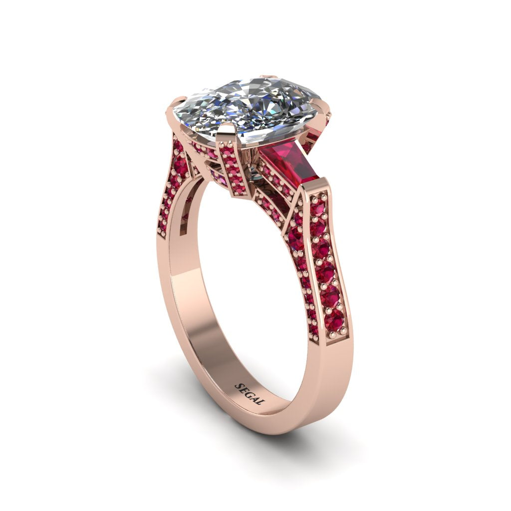 Exclusive Handmade Diamond Geometrical Engagement Ring - Yolanda No. 47