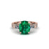 Exclusive Handmade Emerald Geometrical Engagement Ring - Yolanda No. 5 image 2