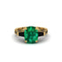 Exclusive Handmade Emerald Geometrical Engagement Ring - Yolanda No. 34 image 2