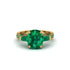 Exclusive Handmade Emerald Geometrical Engagement Ring - Yolanda No. 19 image 2