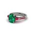 Exclusive Handmade Emerald Geometrical Engagement Ring - Yolanda No. 51 image 3