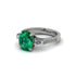 Exclusive Handmade Emerald Geometrical Engagement Ring - Yolanda No. 6 image 3