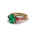 Exclusive Handmade Emerald Geometrical Engagement Ring - Yolanda No. 49 image 3
