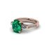 Exclusive Handmade Emerald Geometrical Engagement Ring - Yolanda No. 5 image 3