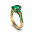 Exclusive Handmade Emerald Geometrical Engagement Ring - Yolanda No. 19 image 1