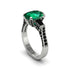 Exclusive Handmade Emerald Geometrical Engagement Ring - Yolanda No. 36 image 1