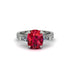 Exclusive Handmade Ruby Geometrical Engagement Ring - Yolanda No. 12 image 2