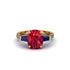 Exclusive Handmade Ruby Geometrical Engagement Ring - Yolanda No. 70 image 2