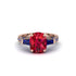 Exclusive Handmade Ruby Geometrical Engagement Ring - Yolanda No. 71 image 2