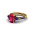 Exclusive Handmade Ruby Geometrical Engagement Ring - Yolanda No. 70 image 3