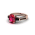 Exclusive Handmade Ruby Geometrical Engagement Ring - Yolanda No. 41 image 3