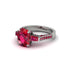 Exclusive Handmade Ruby Geometrical Engagement Ring - Yolanda No. 57 image 3