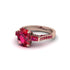 Exclusive Handmade Ruby Geometrical Engagement Ring - Yolanda No. 56 image 3