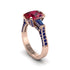 Exclusive Handmade Ruby Geometrical Engagement Ring - Yolanda No. 71 image 1