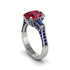 Exclusive Handmade Ruby Geometrical Engagement Ring - Yolanda No. 72 image 1