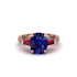 Exclusive Handmade Sapphire Geometrical Engagement Ring - Yolanda No. 59 image 2