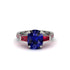 Exclusive Handmade Sapphire Geometrical Engagement Ring - Yolanda No. 60 image 2