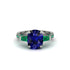 Exclusive Handmade Sapphire Geometrical Engagement Ring - Yolanda No. 30 image 2