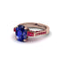 Exclusive Handmade Sapphire Geometrical Engagement Ring - Yolanda No. 59 image 3
