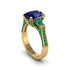 Exclusive Handmade Sapphire Geometrical Engagement Ring - Yolanda No. 28 image 1