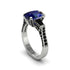 Exclusive Handmade Sapphire Geometrical Engagement Ring - Yolanda No. 45 image 1