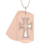 Exquisite Military-Inspired Cross Diamond Gold Necklace - Louis No. 2 image 1