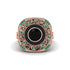 Fancy Art Deco Black Diamond Ring - Pauline No. 23 image 2