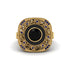 Fancy Art Deco Black Diamond Ring - Pauline No. 67 image 2