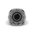 Fancy Art Deco Black Diamond Ring - Pauline No. 69 image 2