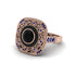 Fancy Art Deco Black Diamond Ring - Pauline No. 68 image 3