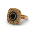 Fancy Art Deco Black Diamond Ring - Pauline No. 52 image 3