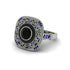 Fancy Art Deco Black Diamond Ring - Pauline No. 69 image 3