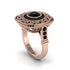 Fancy Art Deco Black Diamond Ring - Pauline No. 38 image 1