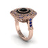 Fancy Art Deco Black Diamond Ring - Pauline No. 68 image 1