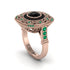 Fancy Art Deco Black Diamond Ring - Pauline No. 23 image 1