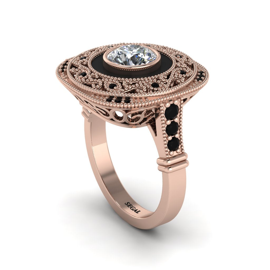 Fancy Art Deco Diamond Ring - Pauline No. 32