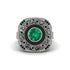 Fancy Art Deco Emerald Ring - Pauline No. 36 image 2