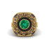 Fancy Art Deco Emerald Ring - Pauline No. 64 image 2