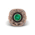 Fancy Art Deco Emerald Ring - Pauline No. 5 image 2