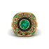 Fancy Art Deco Emerald Ring - Pauline No. 19 image 2