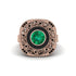 Fancy Art Deco Emerald Ring - Pauline No. 35 image 2