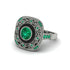 Fancy Art Deco Emerald Ring - Pauline No. 21 image 3