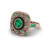 Fancy Art Deco Emerald Ring - Pauline No. 20 image 3